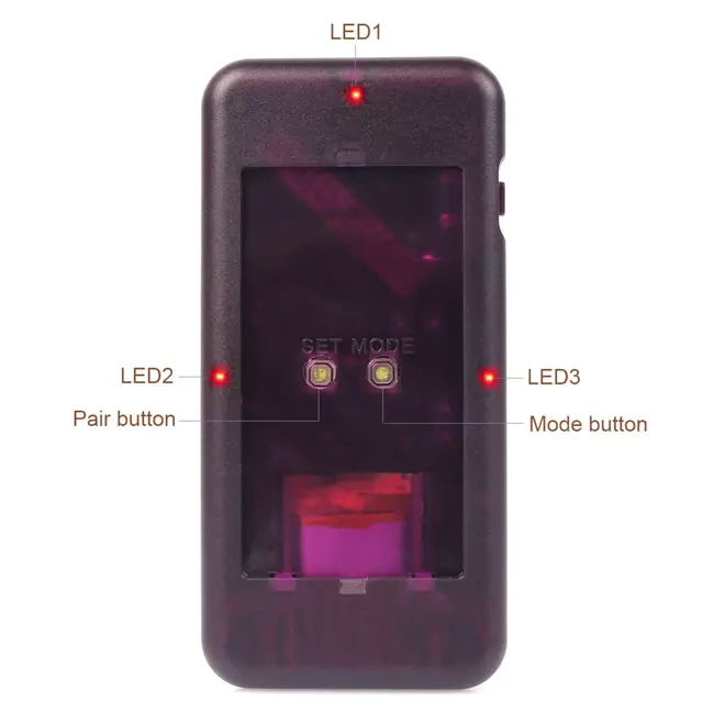 Retekess oproepsysteem onderzetter-pieper - slagvast kunststof - led-display, trillen en geluid - zwart - horeca en wachtruimte