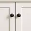 Ruhhy Meubelknoppen Zwart – Set van 10 – Rond – Schroefmontage – Modern Design