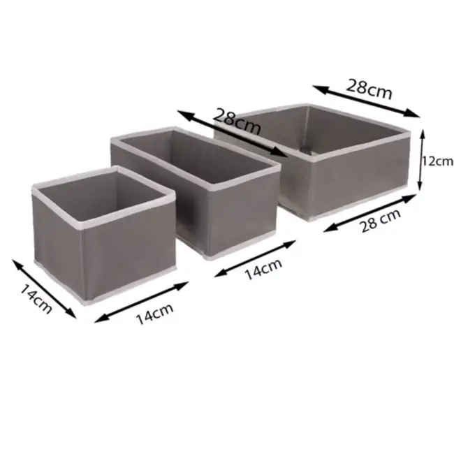 Ruhhy Organizer Set van 6 – Voor Ondergoed – Lade Indeling – Sokken, BH’s en Meer