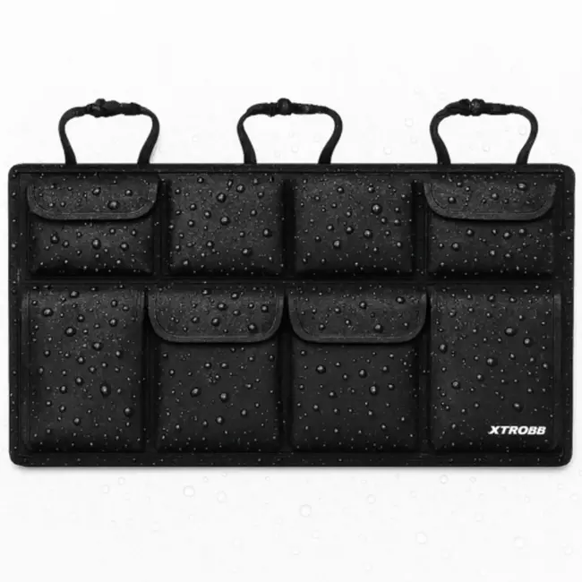 Xtrobb autostoel organizer met tablethouder en multivakken voor achterbankgebruik