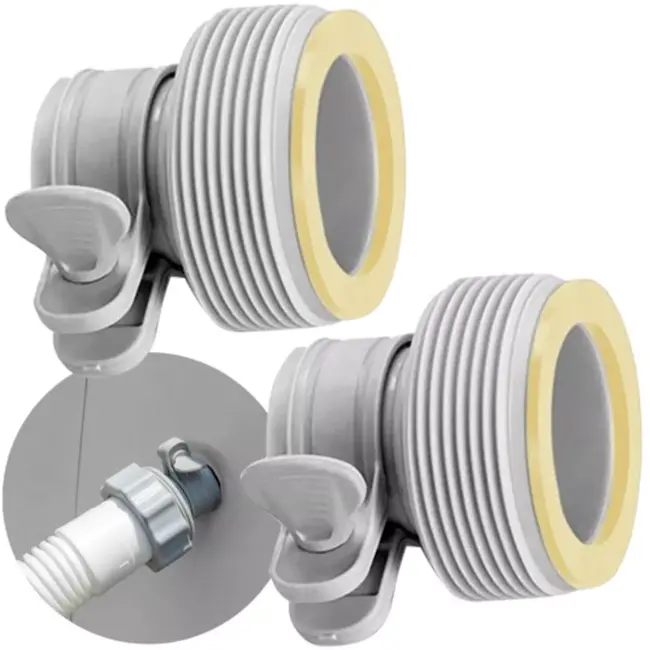 Intex zwembadadapters set van 2 koppelstukken voor 32mm en 38mm slangen