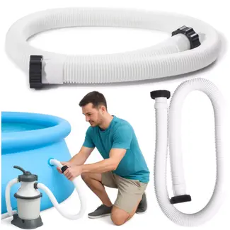 Intex zwembadslang 1.5 meter wit met 32mm diameter voor filterpompen en accessoires