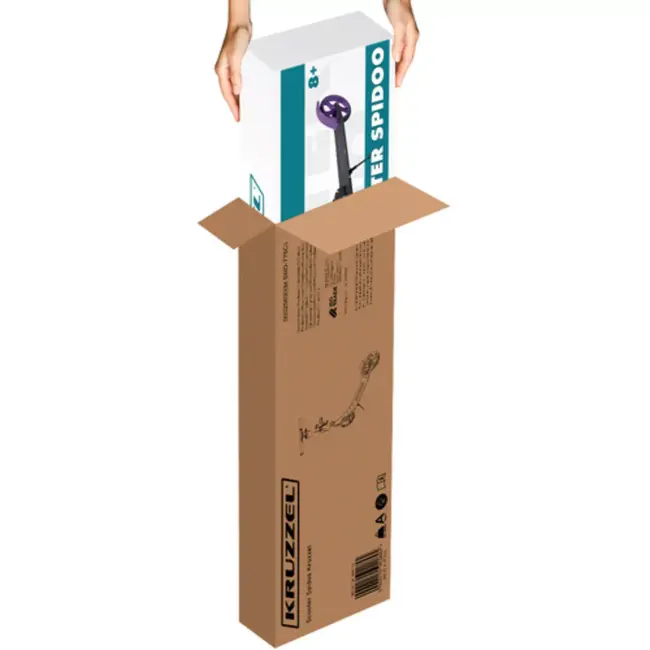 Kruzzel Spidoo Paars – Opvouwbare Stadsscooter 200mm