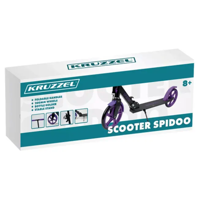 Kruzzel Spidoo Paars – Opvouwbare Stadsscooter 200mm