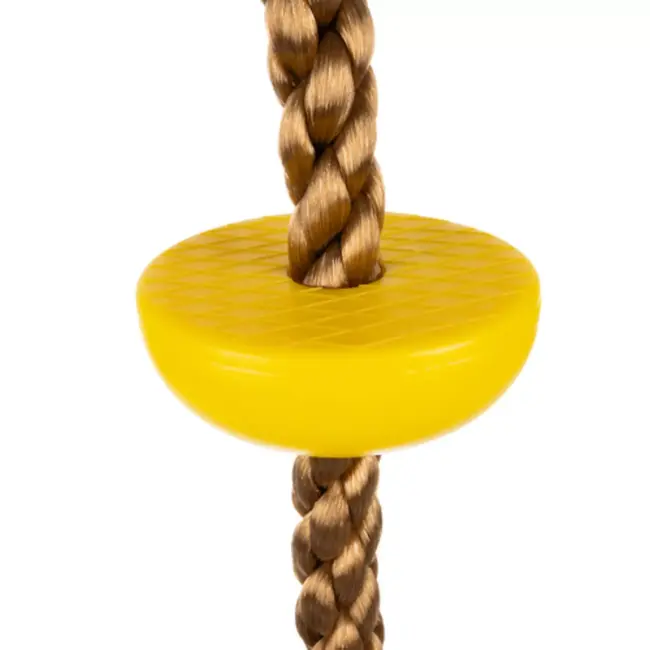 Klimtouw met schommelfunctie voor kinderen groen en bruin 2 meter lang tot 100 kg