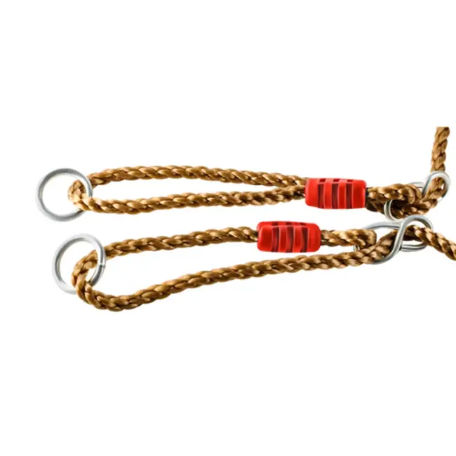 Kruzzel Rode kunststof schommel met verstelbaar touw voor tuin of speeltoestel