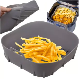 Ruhhy siliconen inzet voor airfryer rond herbruikbaar en hittebestendig tot 230 graden