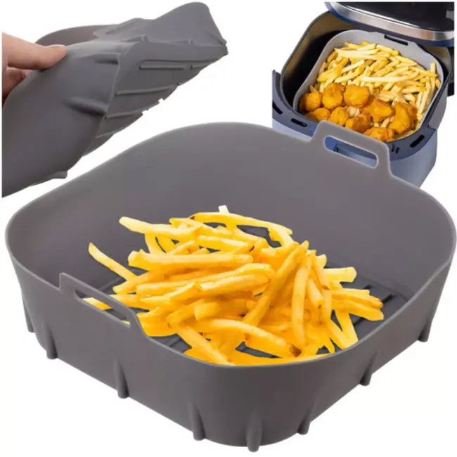 Ruhhy Siliconen inzet voor Airfryer - Rond - Herbruikbaar - Hittebestendig tot 230 graden