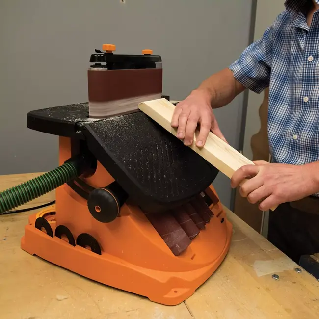 Triton Oscillerende cilinder- en bandschuurmachine - 100 x 610 mm - gietaluminium tafel 0-45 - houtbewerking