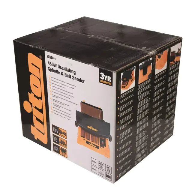 Triton Oscillerende cilinder- en bandschuurmachine - 100 x 610 mm - gietaluminium tafel 0-45 - houtbewerking