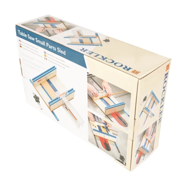 Rockler Zaaggeleider kleine delen - aluminium en MDF - 90 graden, nulplaat - versteksleuf 10 x 19 mm - tafelzaag/freestafel