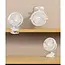 Ruhhy draadloze ventilator wit compact en stil met USB oplaadbare batterij