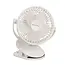 Ruhhy draadloze ventilator wit compact en stil met USB oplaadbare batterij