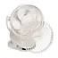 Ruhhy draadloze ventilator wit compact en stil met USB oplaadbare batterij
