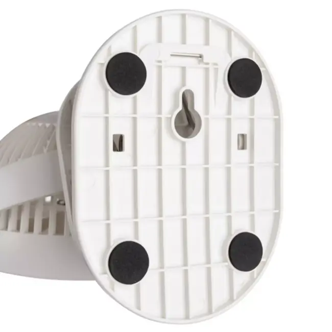 Ruhhy draadloze ventilator wit compact en stil met USB oplaadbare batterij