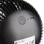 Ruhhy draadloze ventilator zwart met USB oplaadbare batterij en drie standen