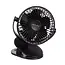 Ruhhy draadloze ventilator zwart met USB oplaadbare batterij en drie standen