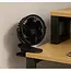 Ruhhy draadloze ventilator zwart met USB oplaadbare batterij en drie standen