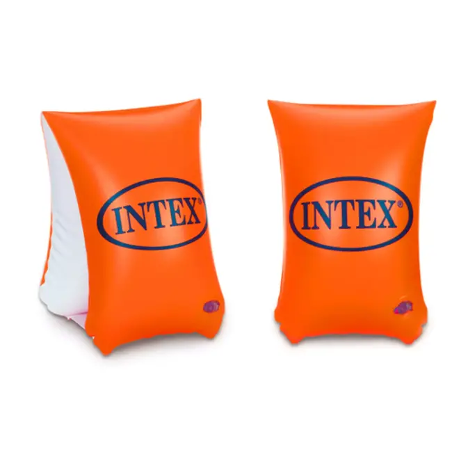 Intex zwembandjes 30x15 cm oranje voor kinderen van 6 tot 12 jaar met dubbele luchtkamers