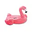 Intex flamingo luchtmatras roze 142x137 cm met handgrepen opblaasbaar zwembadfiguur