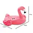 Intex flamingo luchtmatras roze 142x137 cm met handgrepen opblaasbaar zwembadfiguur