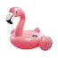 Intex flamingo luchtmatras roze 142x137 cm met handgrepen opblaasbaar zwembadfiguur