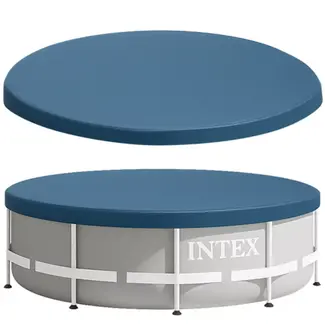 Intex Zwembadafdekking Ø 305 cm donkerblauw voor framepool met koord