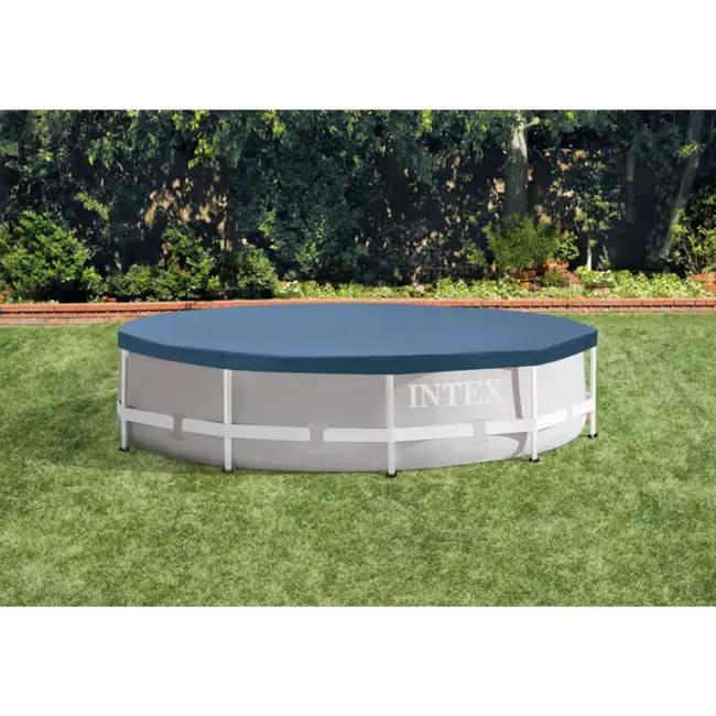 Intex Zwembadafdekking Ø 305 cm donkerblauw voor framepool met koord