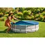 Intex Zwembadafdekking Ø 305 cm donkerblauw voor framepool met koord