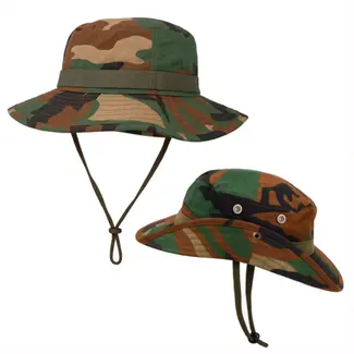 Trizand camouflage hoed – verstelbare vissershoed – ademend en weerbestendig