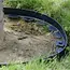 Gardlov tuinrand flexibel – 10 meter zwarte grasrand – met 20 grondpinnen
