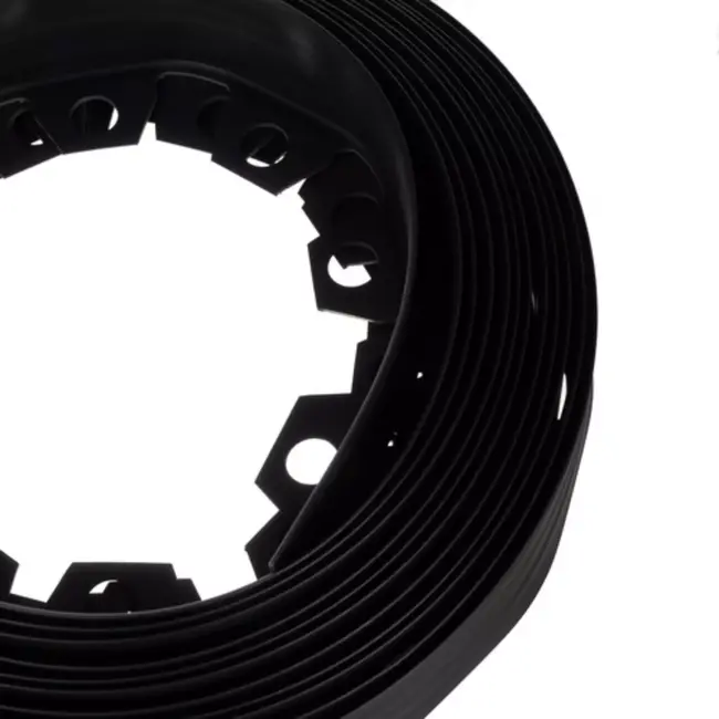 Gardlov tuinrand flexibel – 6 cm hoge grasrand – 10 meter met 20 grondpinnen