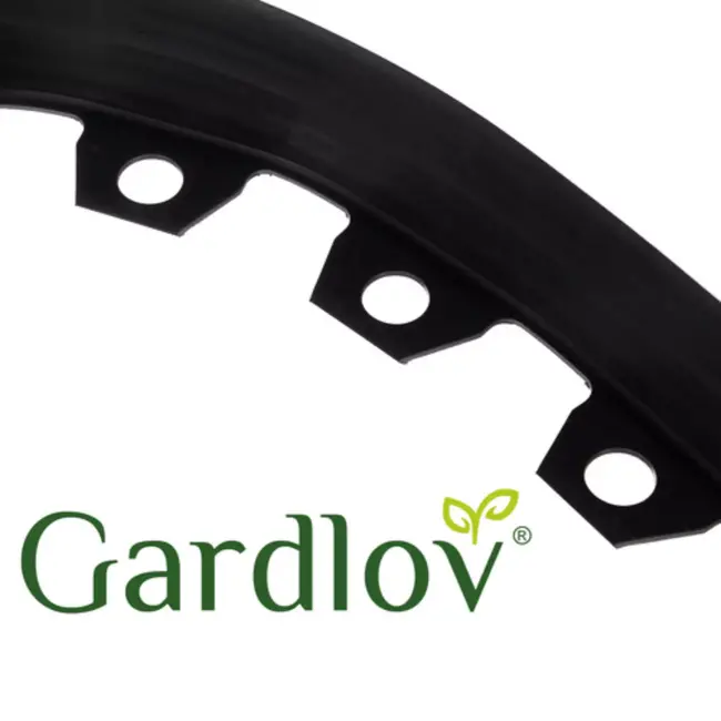 Gardlov tuinrand flexibel – 6 cm hoge grasrand – 10 meter met 20 grondpinnen