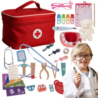 Kruzzel dokterskoffer kinderen – complete medische speelset met EHBO-tas