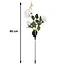 Gardlov solar rozenlamp – LED tuinverlichting met 3 bloemen – kleurrijk en weerbestendig