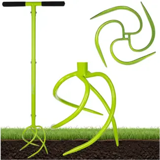 Gardlov bodemlosmaker tuin – handcultivator met spiraalvormige tanden – ideaal voor borders