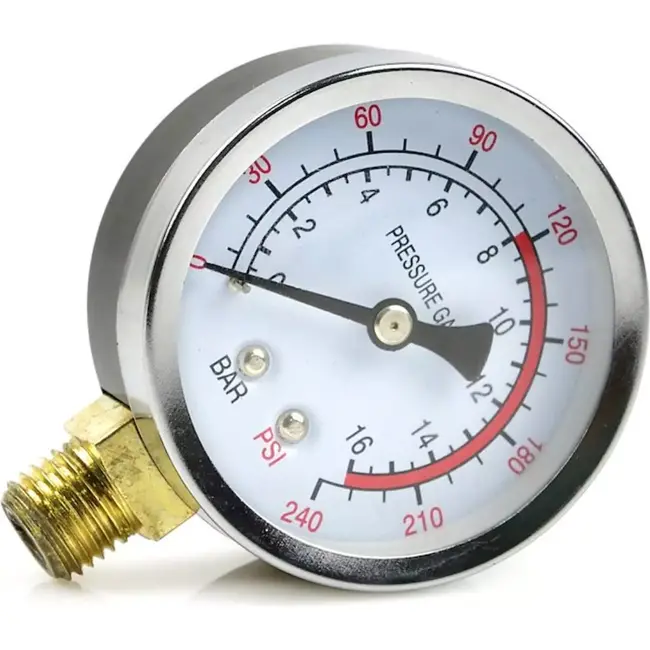 GEKO Luchtdrukmeter - Compressor - 100L - 0-100 PSI - Zijmontage