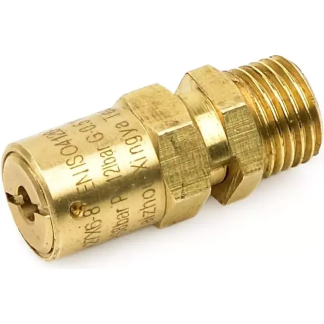 GEKO Luchtdrukventiel - Veiligheidsklep - 100L Compressor - Messing - Automatische Drukontlasting