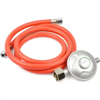 GEKO Propaan drukregelaar set - 30 mbar - Inclusief slang 1,5m - Voor gasverwarming