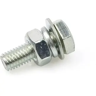 GEKO Motorvoet schroef - M6-1.0 - RVS - 14 mm - Platkop - Corrosiebestendig