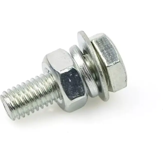 GEKO Motorvoet schroef - M6-1.0 - RVS - 14 mm - Platkop - Corrosiebestendig