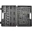 GEKO Blow-molded koffer - 108-delige doppenset - Chroom vanadium - 6-punts flank - Opbergkoffer