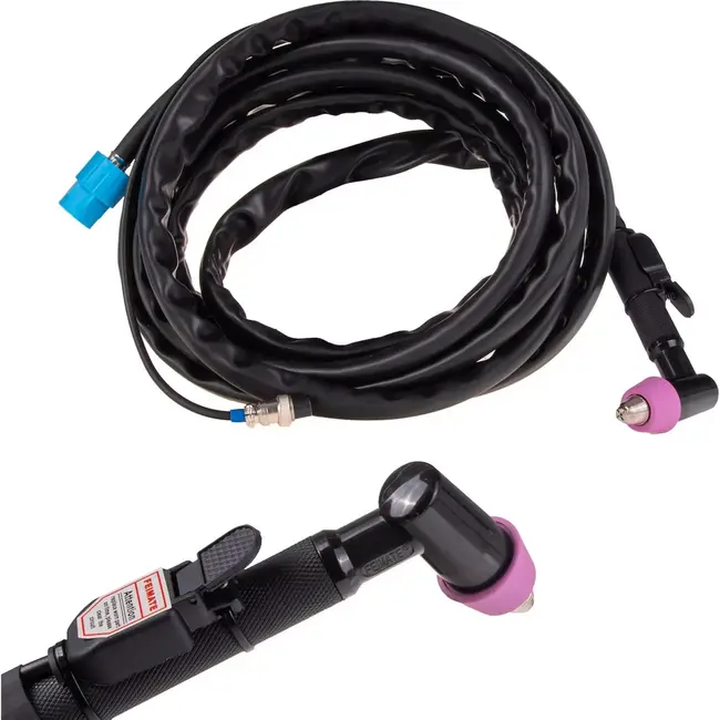 GEKO TIG-lasgreep - Gasgekoeld - Lichtgewicht - Precisiecontrole - 200A DC/150A AC