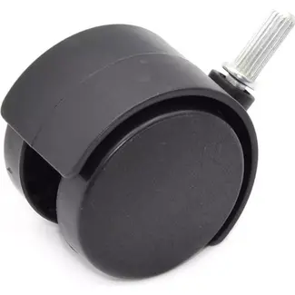 GEKO Wiel voor nat- en droogzuiger - Zwenkwiel - Eenvoudige installatie - Zwart