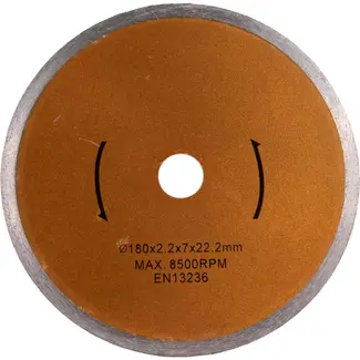 GEKO Diamant snijblad - Tegelsnijder - Continu rand - Nat/droog gebruik - 4 inch