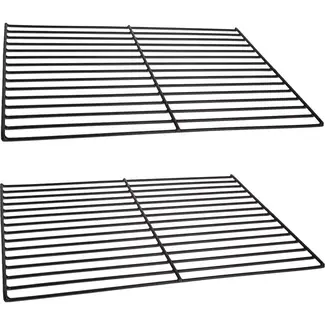 GEKO Barbecue gas grillroosters - Porselein geëmailleerd - Set van 2 - Duurzaam en hittebestendig