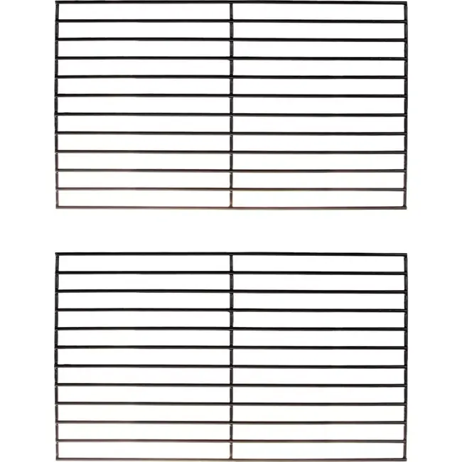 GEKO Barbecue gas grillroosters - Porselein geëmailleerd - Set van 2 - Duurzaam en hittebestendig