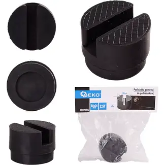 GEKO Rubberen krikpad - Beschermend - 2,5 ton - 50x36 mm - Duurzaam rubber