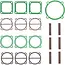 GEKO Gasketset - Compressoren - Geschikt voor 100L en 200L - Essentiële afdichting - Onderhoudsset