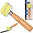 GEKO Rubberen drukroller - Houten handvat - 170x48mm - Voor plakgewichten